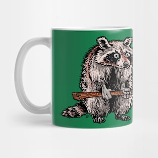 Axe Raccoon Mug